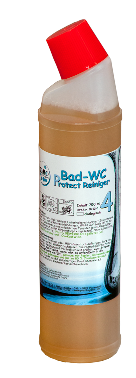 Bild von KOMO PROTECT BAD & WC REINIGER  "S4"  Mehrwegflasche 750 ml