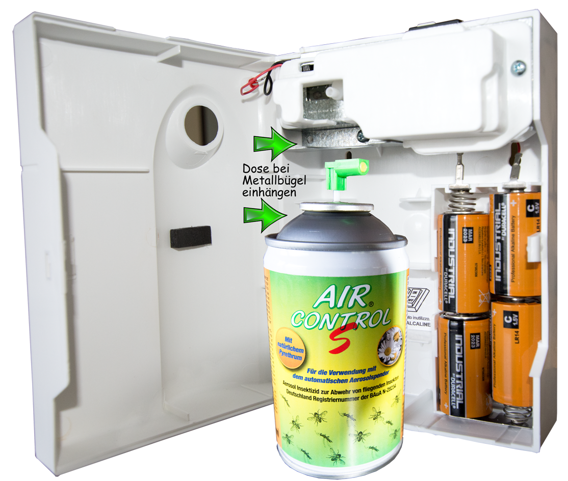 Bild von KOMO Air Control Spender SET gegen Fliegen, Stechmücken, Fluginsekten.